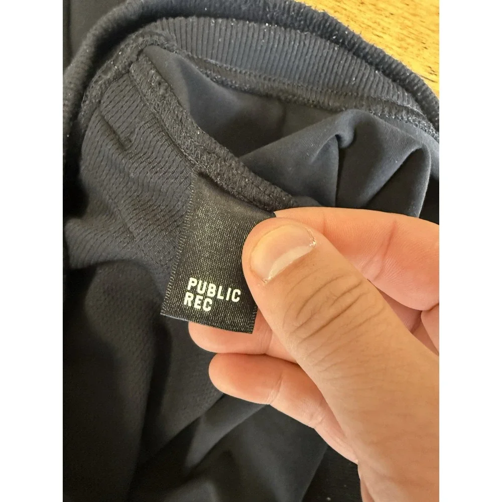 Public Rec Crosstown Bomber Jacket Mens XXL Black Full Zip Pockets Stretch
